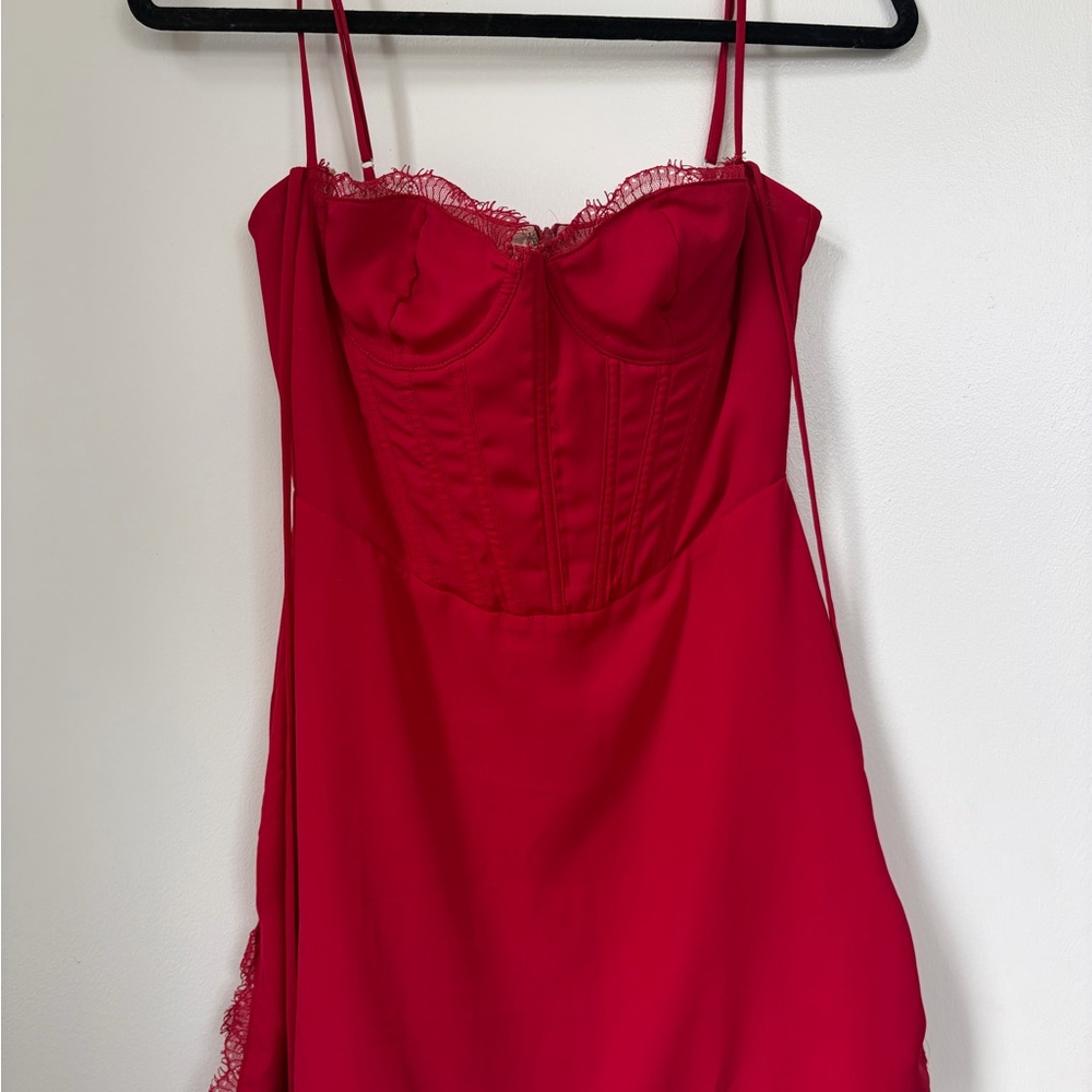White Fox red mini dress
